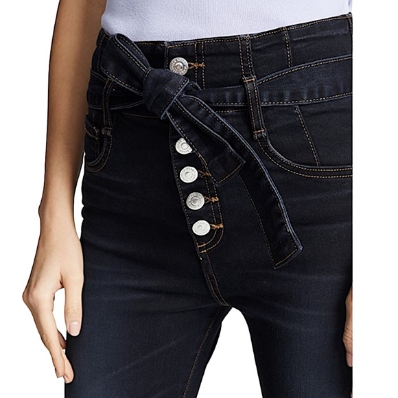 Veronica Beard Keith 12" Corset Jeans - Picture 3 of 11